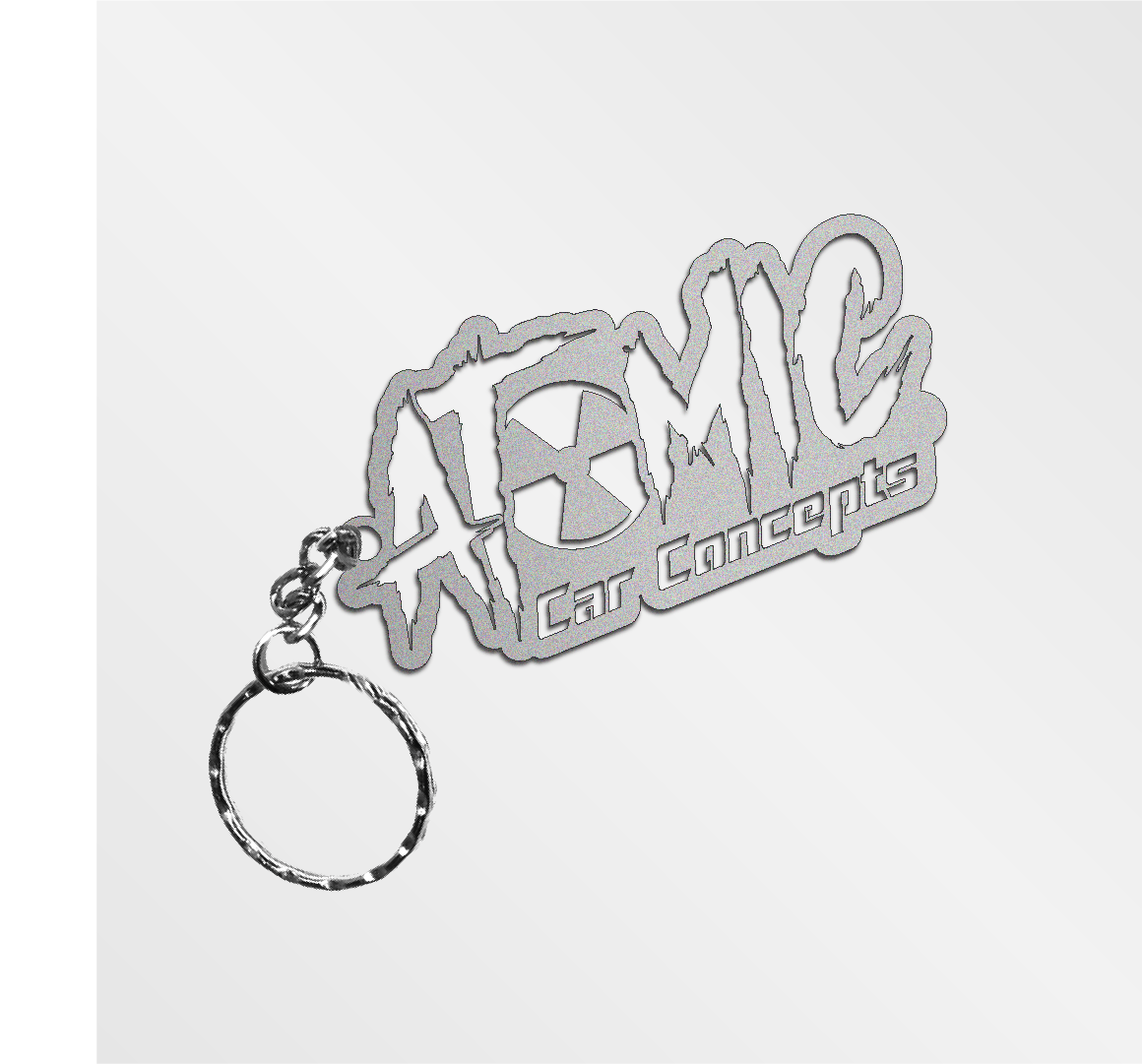 Custom Keychain - Single Layer Brushed