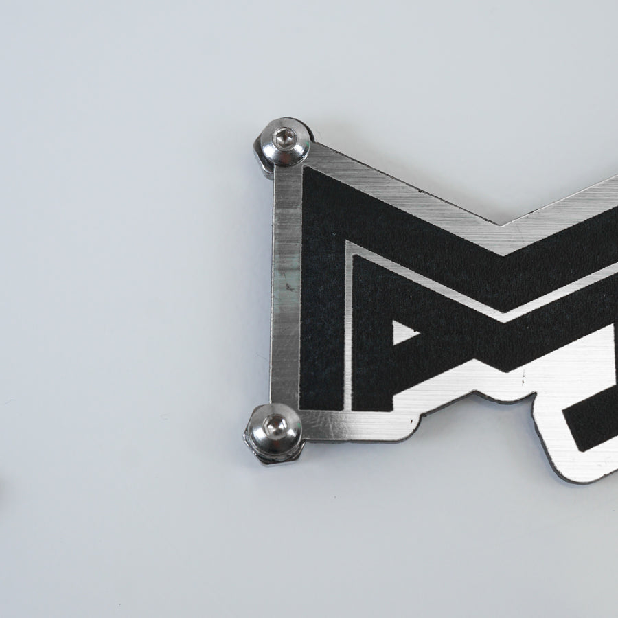 Badge Kit - Engraved Brushed Silver Polymer — view 5