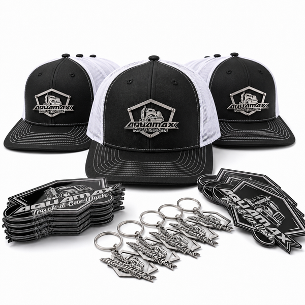 Small Business Bundle - 10 Stainless Steel Badge Hats, Keychains and Universal Badges