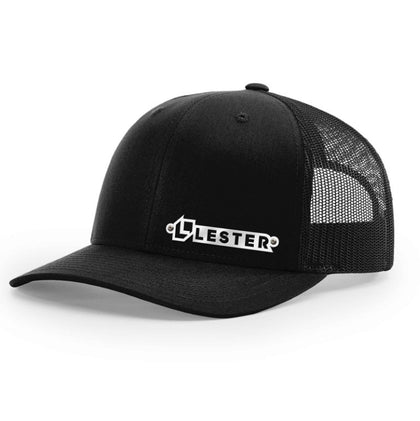 Custom Company Hats With Logo - Black Mesh Trucker Hat – Raised Stainless Design - Headgear Hats