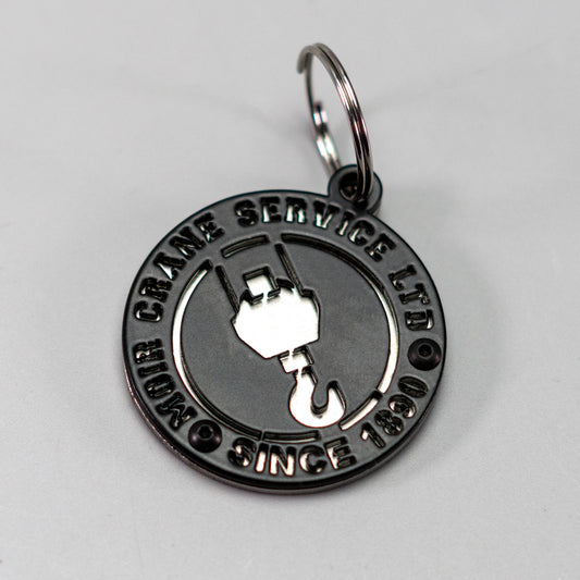 Custom Keychain - Two Layer Powdered - Headgear Hats