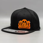 Custom Company Badge Hats With Logo - Flat Bill Black Hat – Dual Layered - Powder Coated Design - Headgear Hats