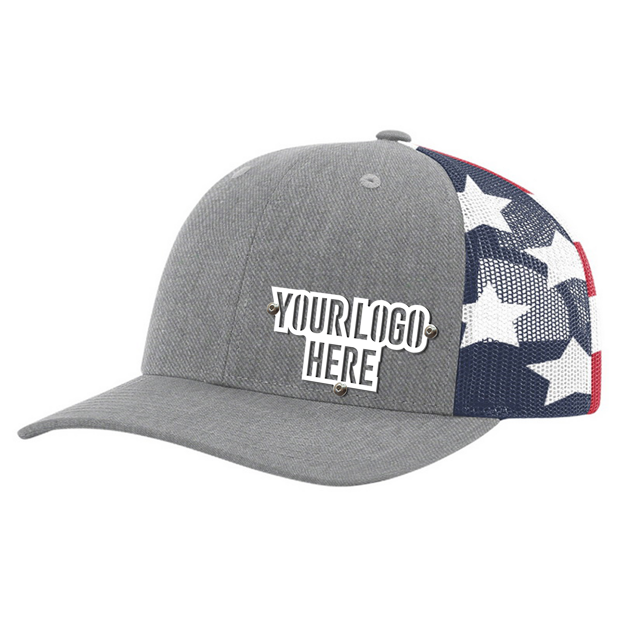 Custom Company Hats With Logo - American Flag Mesh Trucker Hat – Raised  Stainless Design
