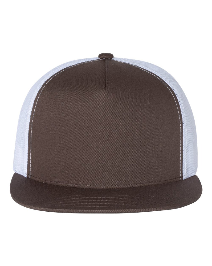 YP Classics 6006 Five Panel - Custom Company Badge Hats With Logo - Fully Customizable (Copy) — view 4