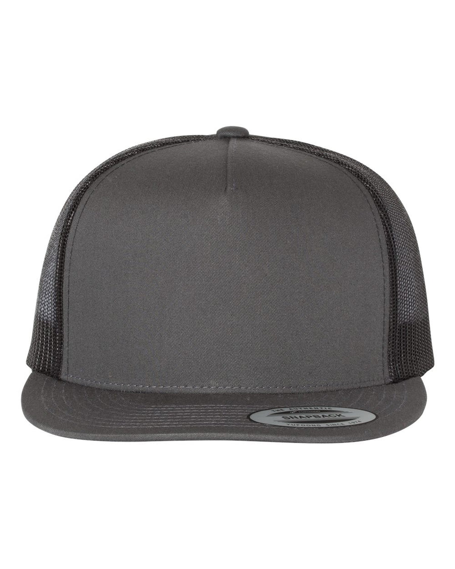 YP Classics 6006 Five Panel - Custom Company Badge Hats With Logo - Fully Customizable (Copy) — view 6