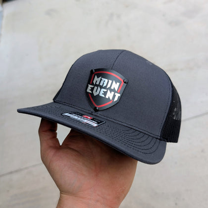 Custom Company Badge Hats With Logo - Mesh Trucker Hat – Full Color Raised Badging - Headgear Hats