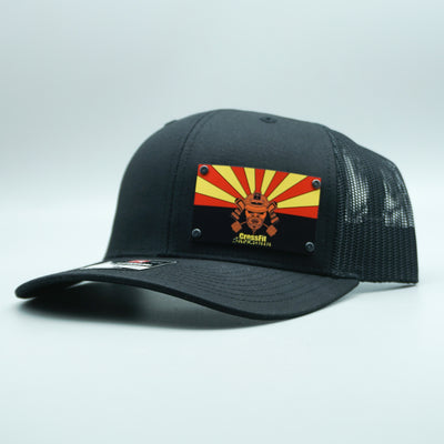 Custom Company Badge Hats With Logo - Mesh Trucker Hat – Full Color Raised Badging