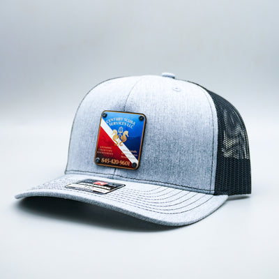 Custom Company Badge Hats With Logo - Mesh Trucker Hat – Full Color Raised Badging