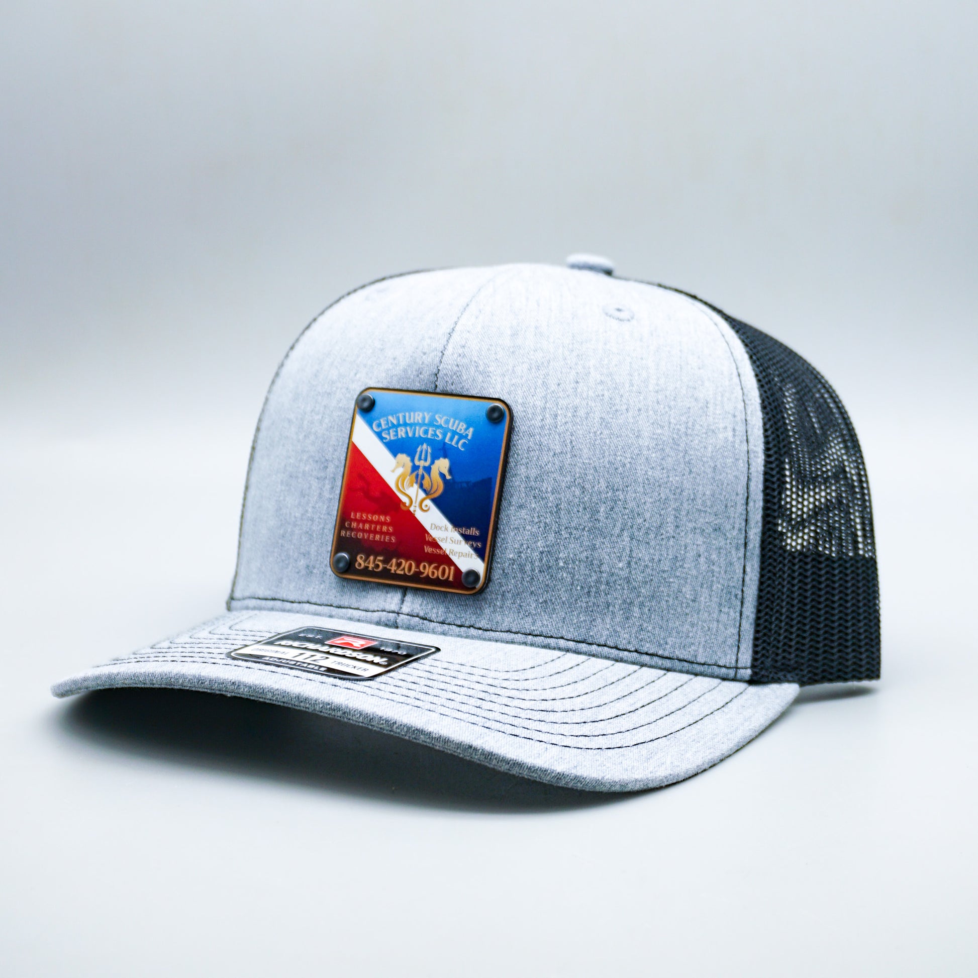 Custom Company Badge Hats With Logo - Mesh Trucker Hat – Full Color Raised Badging