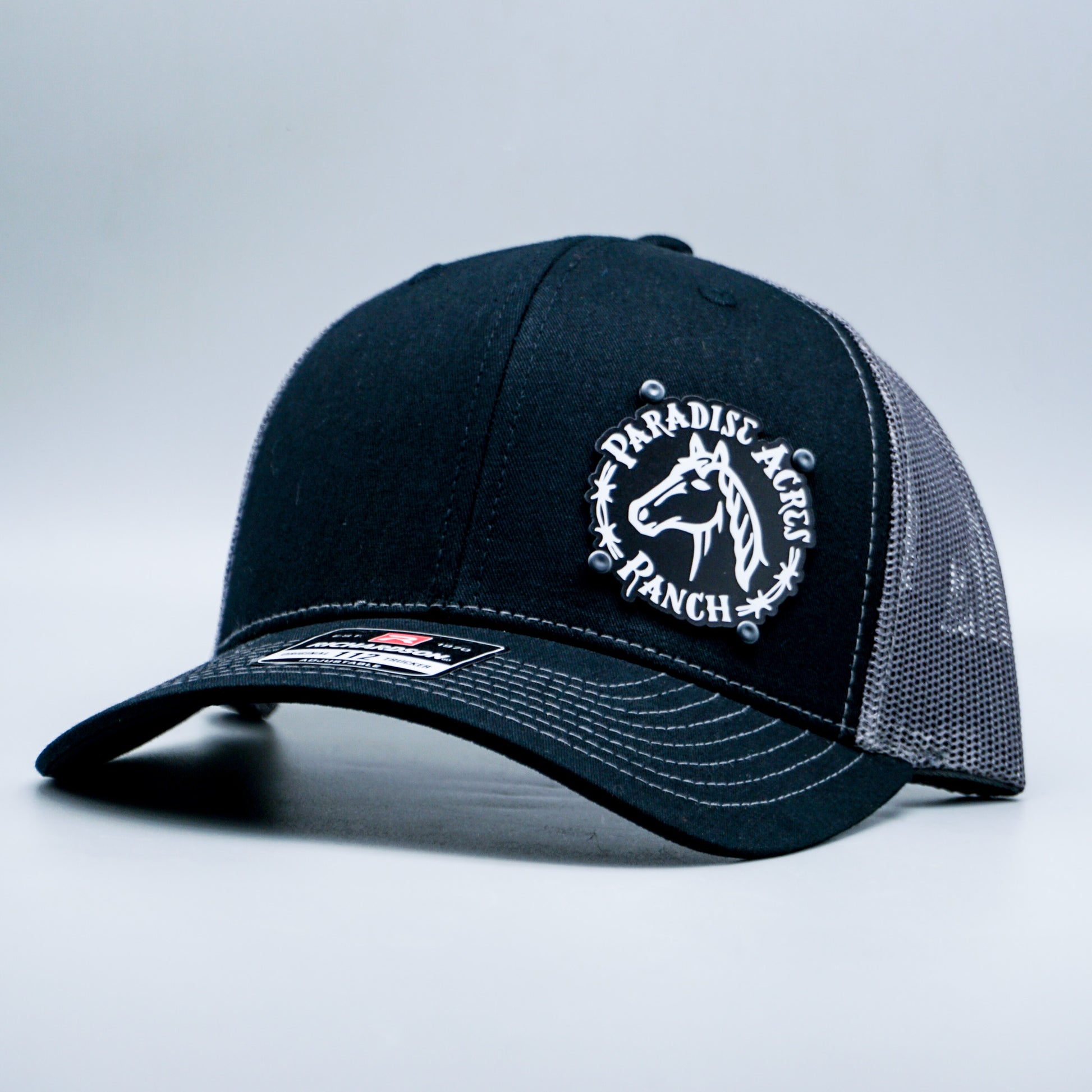 Custom Company Badge Hats With Logo - Mesh Trucker Hat – Full Color Raised Badging