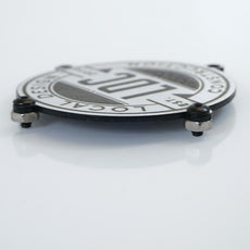 Badge Kit - Engraved Brushed Silver Polymer