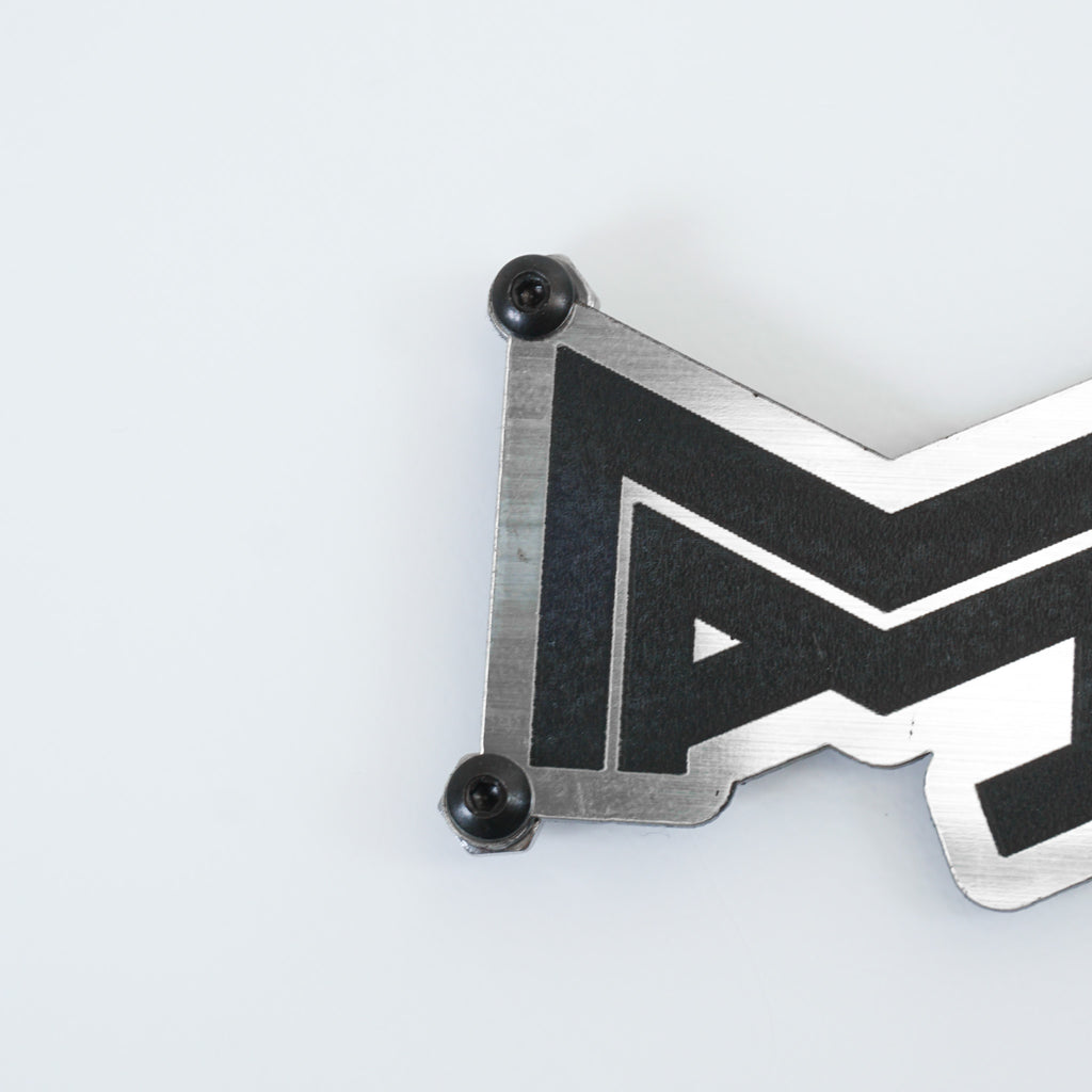 Badge Kit - Engraved Brushed Silver Polymer