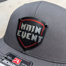 Custom Company Badge Hats With Logo - Mesh Trucker Hat – Full Color Raised Badging - Headgear Hats