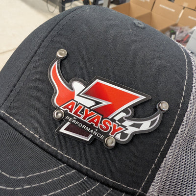 Custom Company Badge Hats With Logo - Mesh Trucker Hat – Full Color Raised Badging