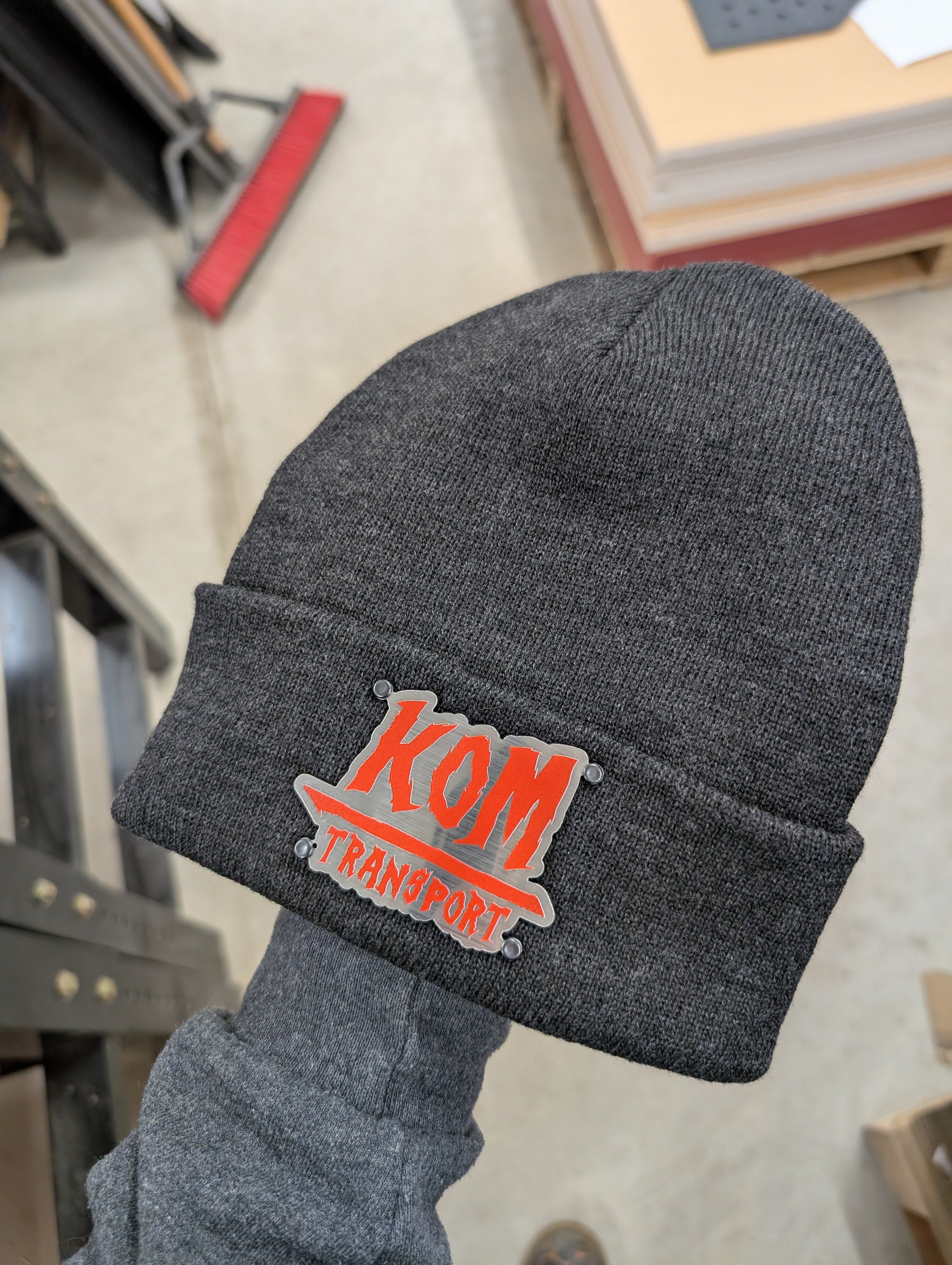 Custom Company Beanie - Raised Badge - Design Your Own