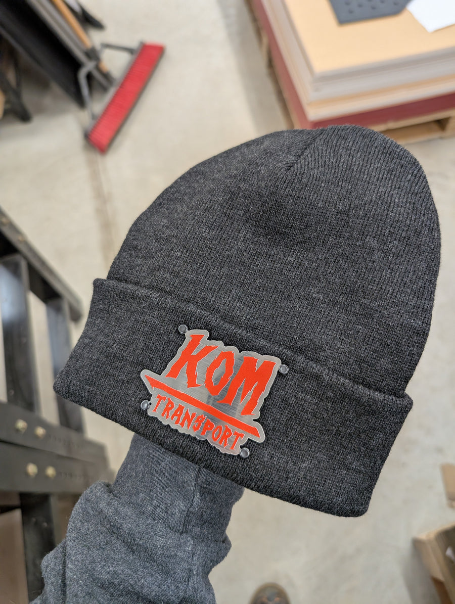 Custom Company Beanie - Raised Badge - Design Your Own — view 4