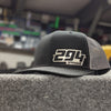 Casquette numérotée pour motocross - Noir avec maille anthracite